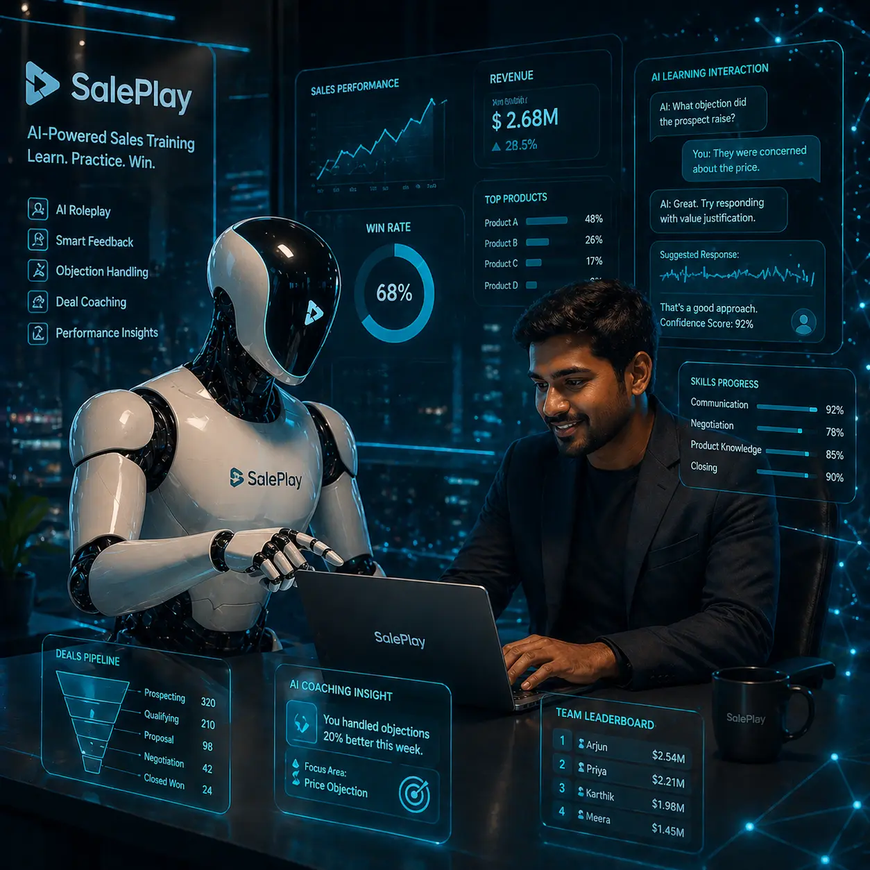 AI for Sales: Beyond Call Recording - AI in Sales illustration